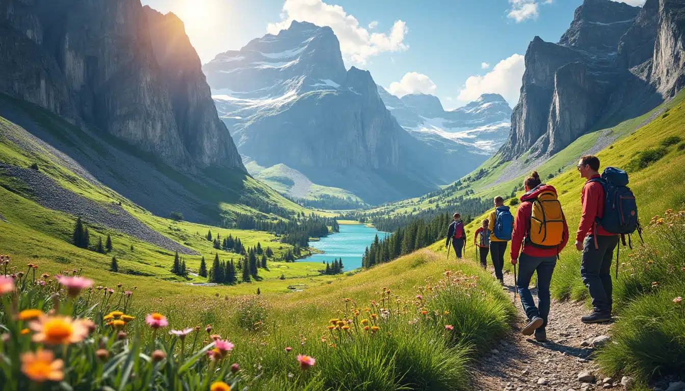 Passages near the cliffs, magnificent forest trail