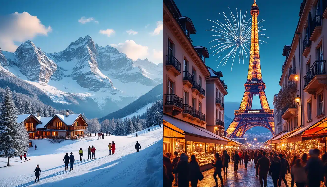 découvrez les tendances des escapades de nouvel an des français, entre les majestueuses montagnes françaises et les charmantes villes européennes, selon les données révélées par booking.com.
