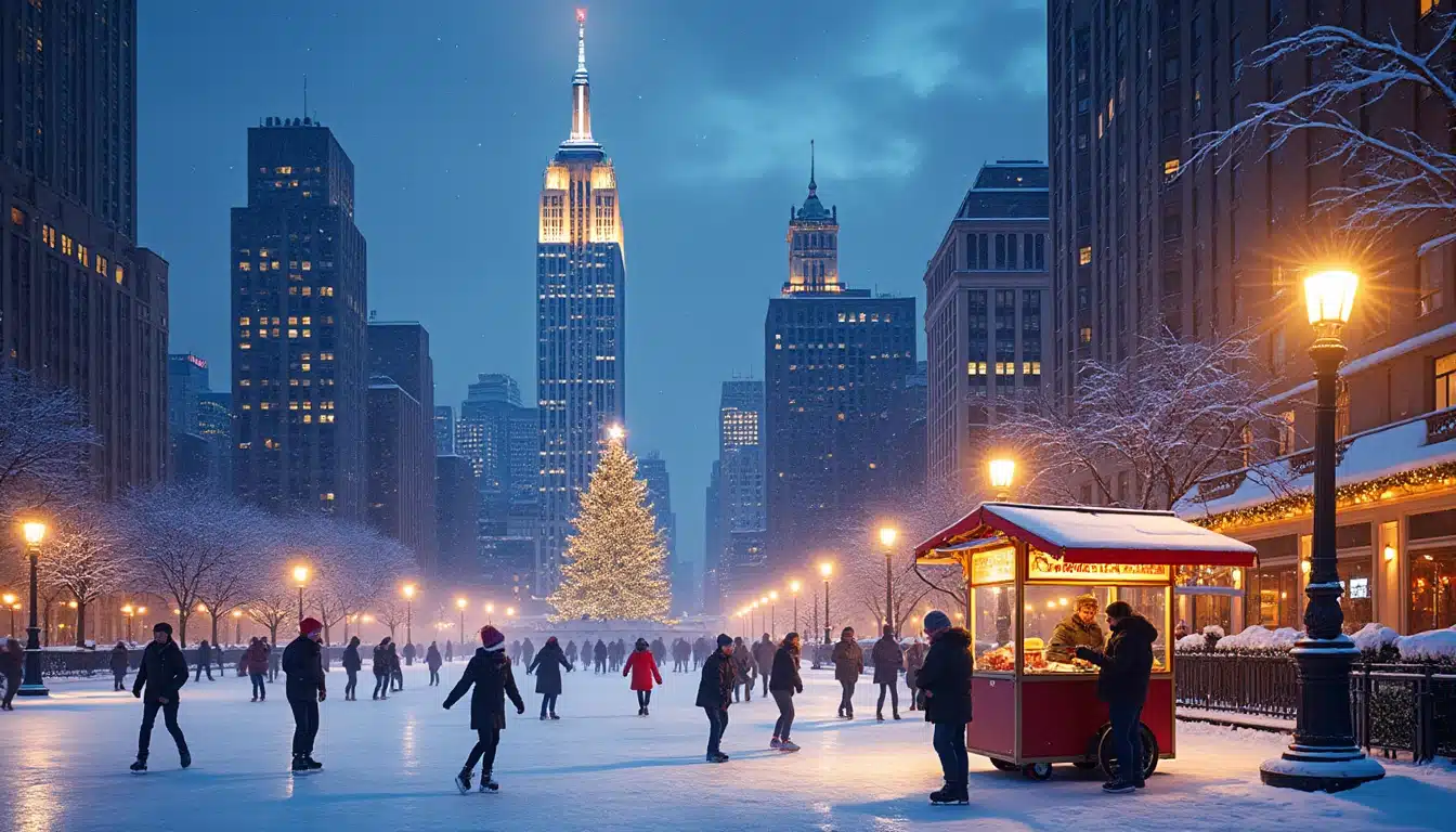 découvrez les lieux emblématiques et les activités essentielles à new york pour vivre une escapade hivernale inoubliable. de la magie de central park recouvert de neige aux marchés de noël animés, plongez dans l'ambiance festive de la big apple.