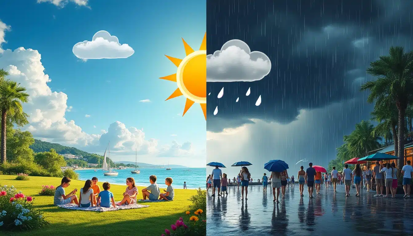 découvrez les prévisions météorologiques détaillées pour le week-end à venir. préparez-vous aux conditions climatiques pour vos sorties, activités en plein air ou détente en famille. ne laissez pas le temps vous surprendre !