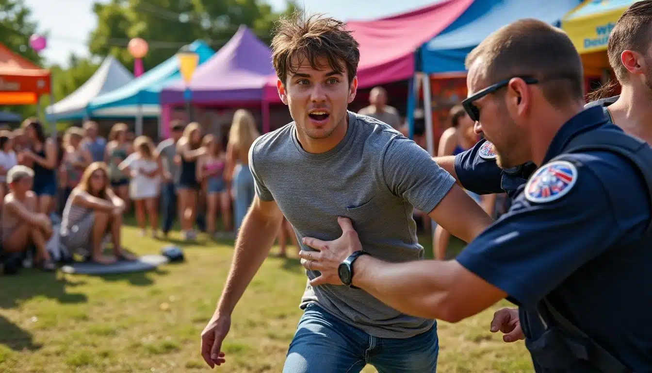 découvrez les détails de la tentative d'évasion d'un suspect d'agression sexuelle lors du festival rencontres et racines. un incident choquant qui soulève des questions sur la sécurité aux événements publics et le parcours judiciaire des accusés.